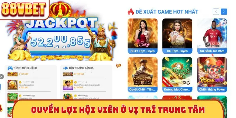 Quyền lợi hội viên ở vị trí trung tâm